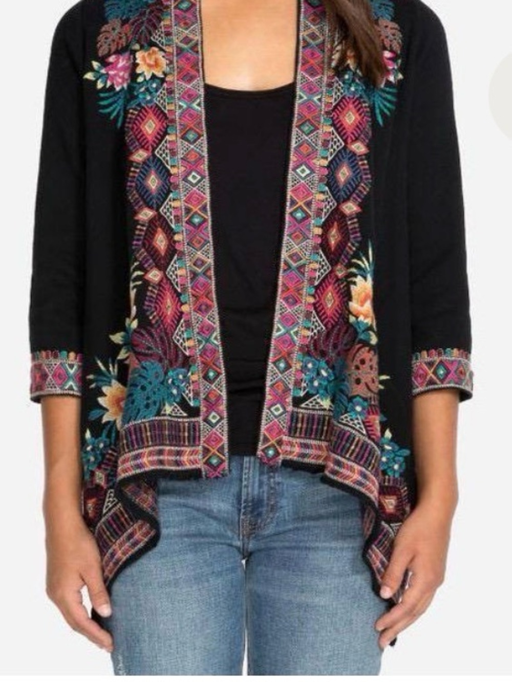 Johnny Was Quinn F.T. draped cardigan